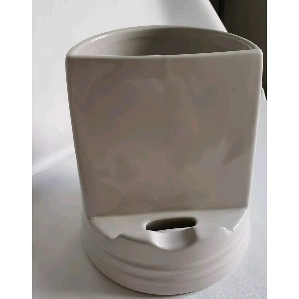Dillards Southern Living Utensil Holder And Tablet Stand White Stoneware
